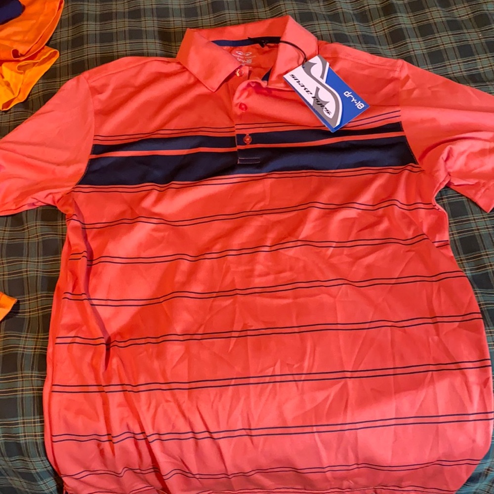 Snake eyes golf polo